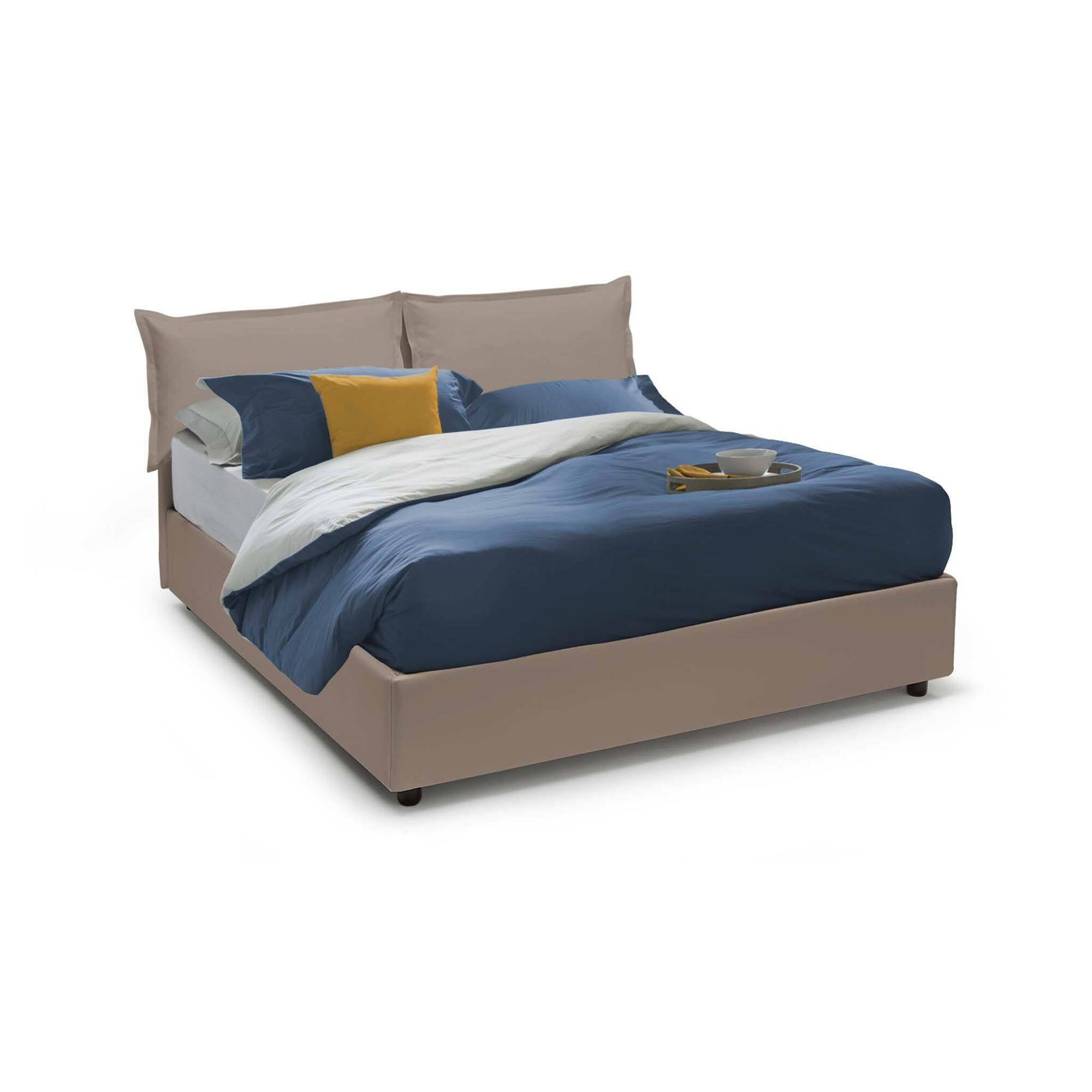 Letto Matrimoniale Armani, Letto Matrimoniale Materasso Incluso Made in Italy, Grigio