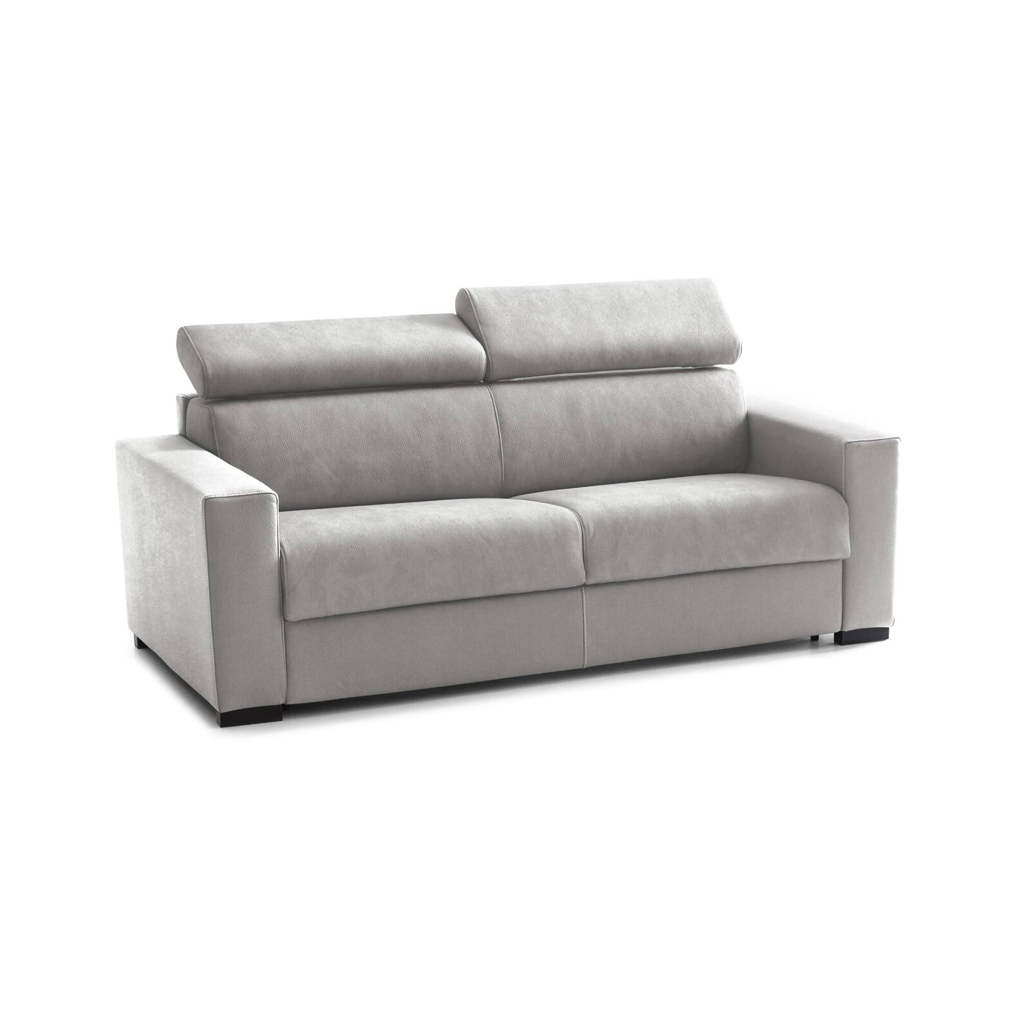 Annalara, Divano Letto 2 Posti Sfoderabile Made in Italy, 180x95 cm Grigio