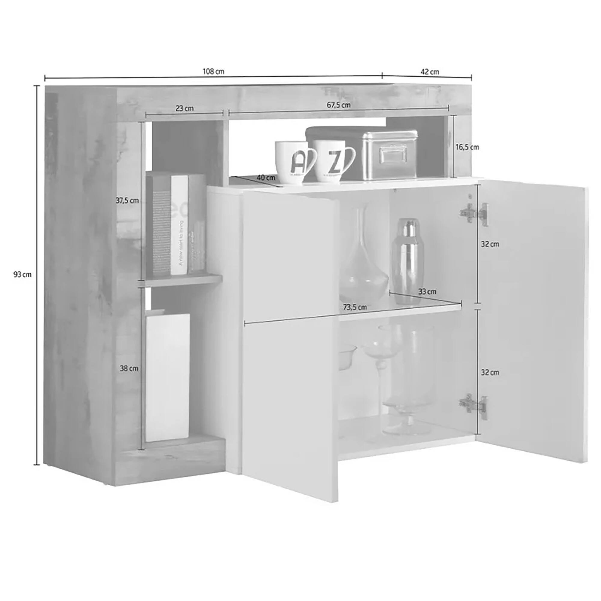 Credenza misure