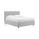 Letto singolo sfoderabile grigio con contenitore e rete